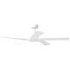 Aspen 56 inch Matte White Ceiling Fan