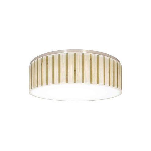 Galleria Bamboo Satin Nickel 12 inch Recessed Light Shade