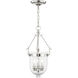 Jefferson 3 Light 10 inch Polished Nickel Chain Lantern