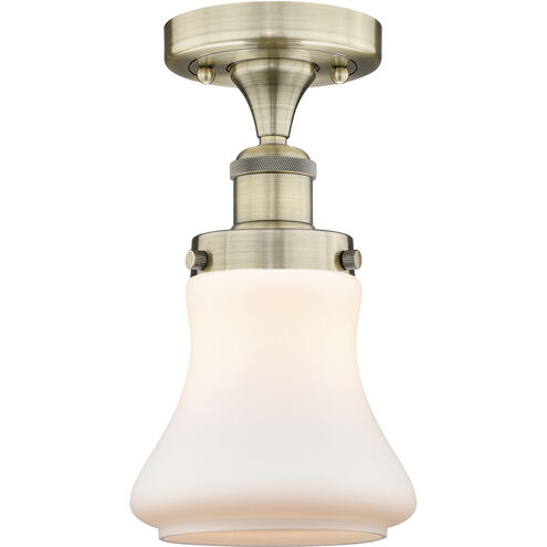 Bellmont 1 Light 6.5 inch Antique Brass Semi-Flush Mount Ceiling Light