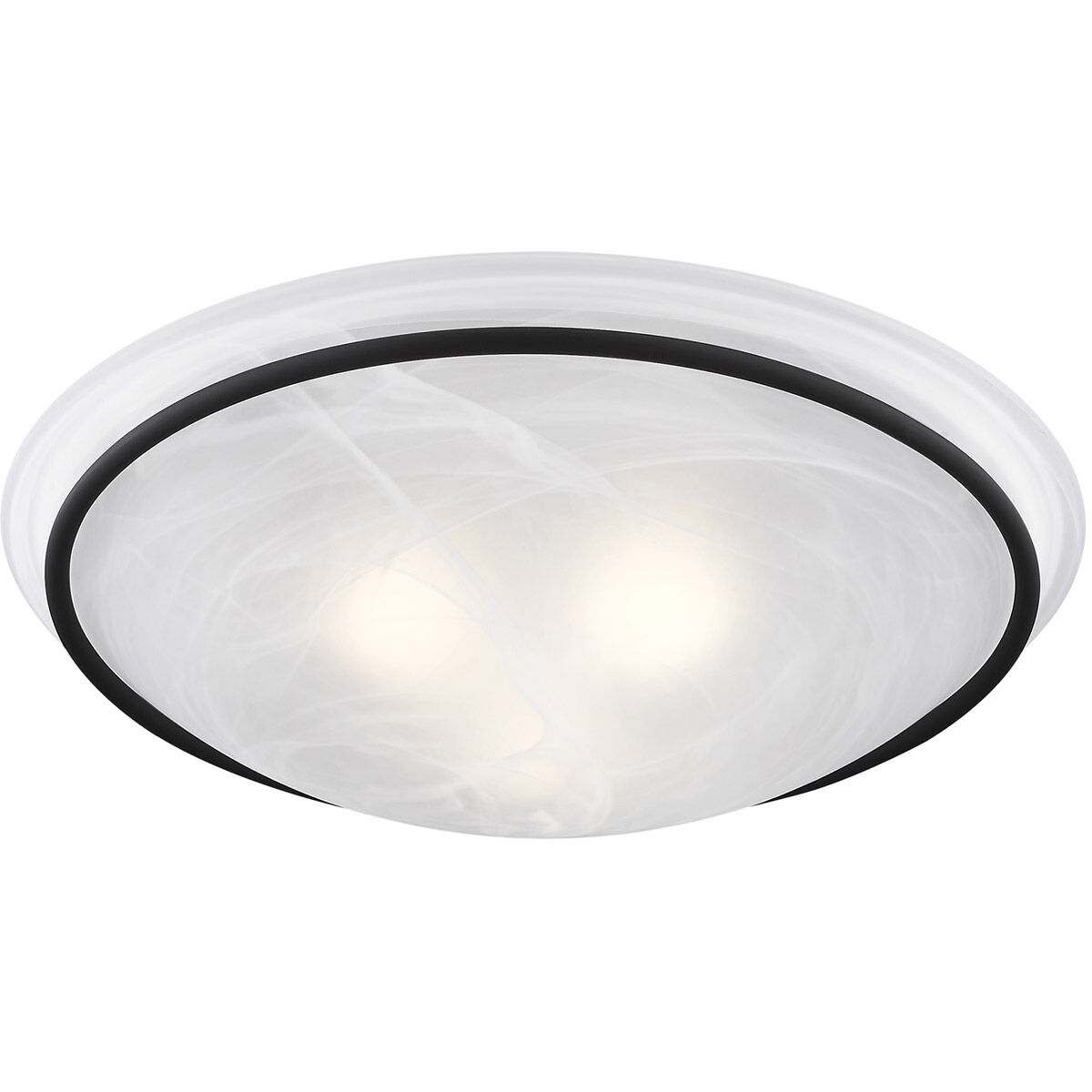 Newburgh 3 Light 20 inch Black Semi-Flush Mount Ceiling Light