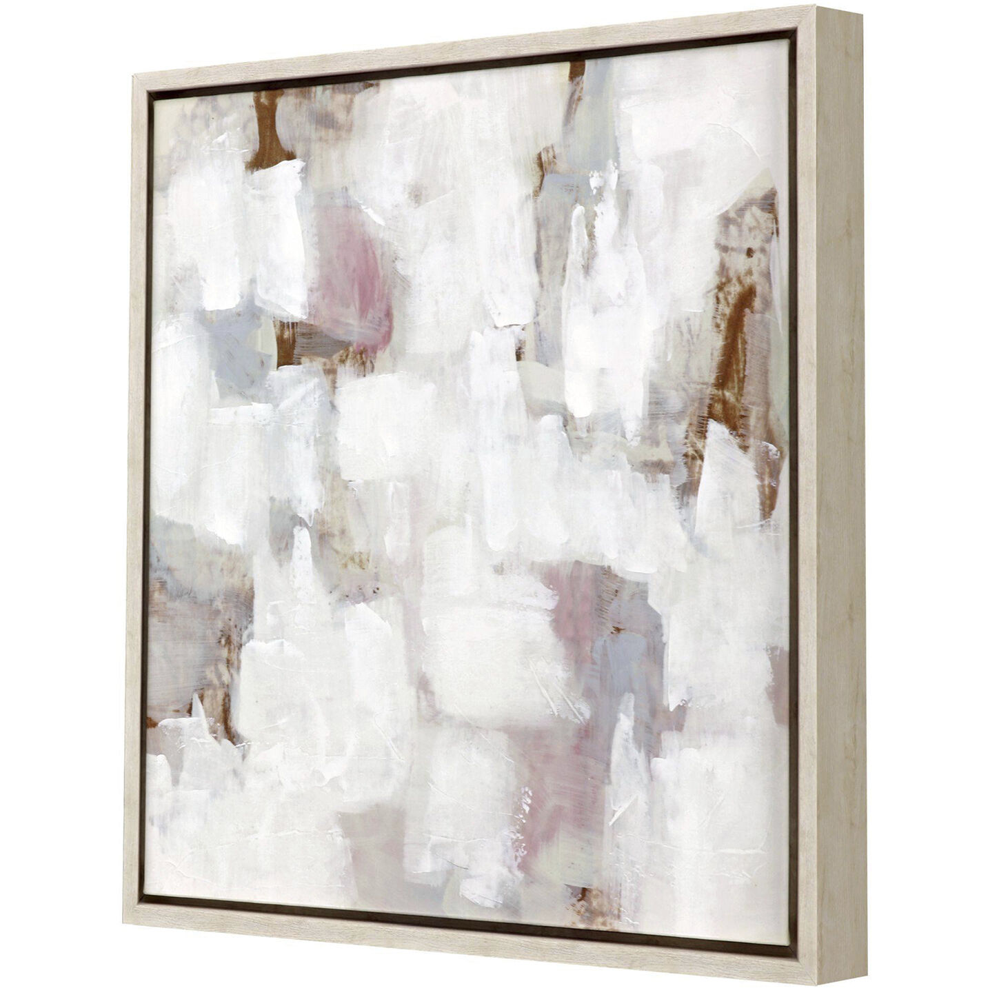 Reflected Lights White and Brown and Gray Canvas