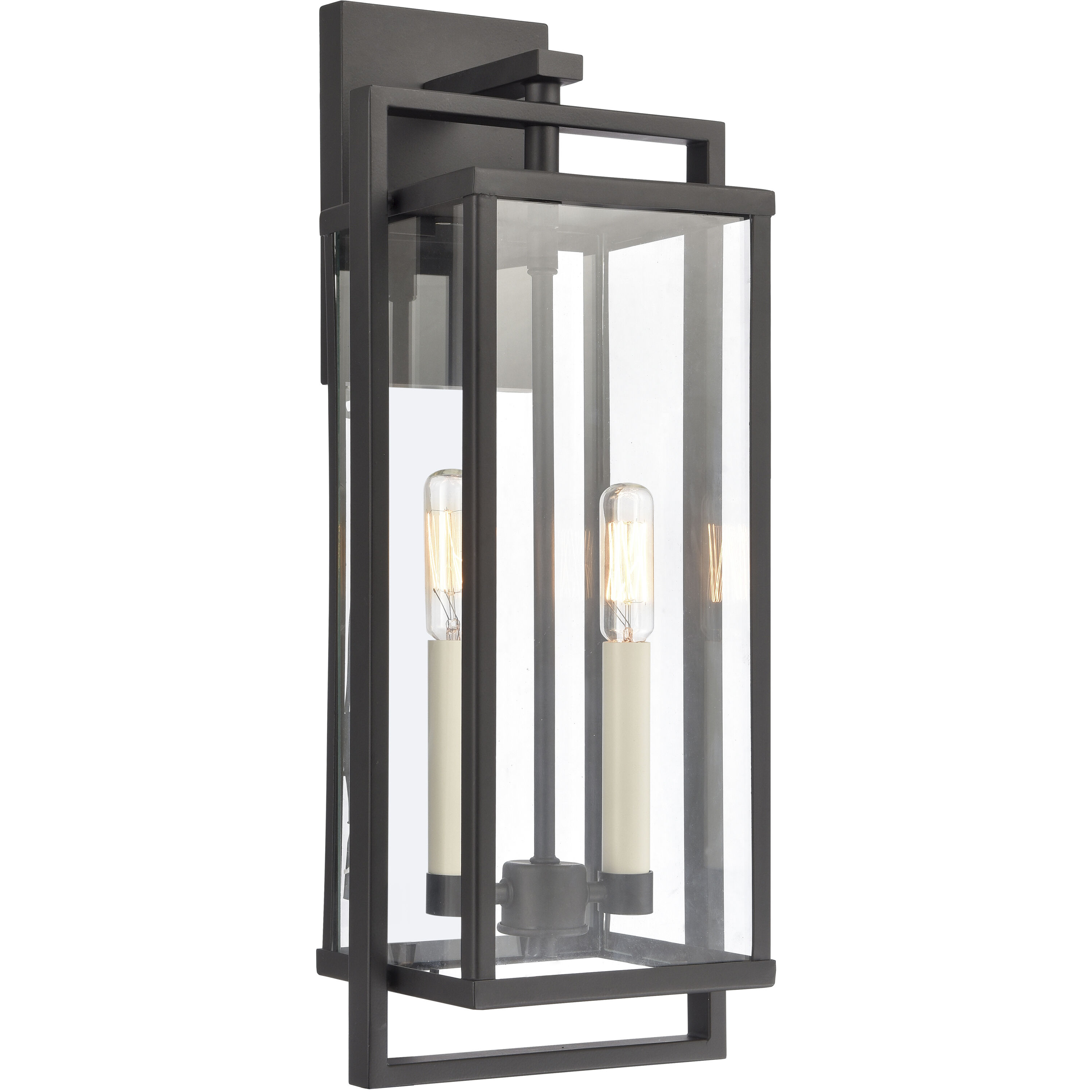 Gladwyn 2 Light 19.25 inch Matte Black Outdoor Sconce