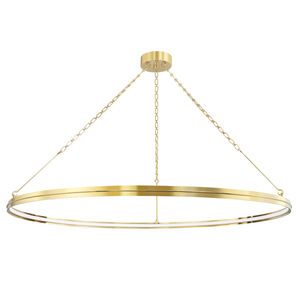 Rosendale LED 56 inch Aged Brass Chandelier Ceiling Light, Large