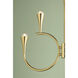Aviana 6 Light 27 inch Aged Brass Chandelier Ceiling Light