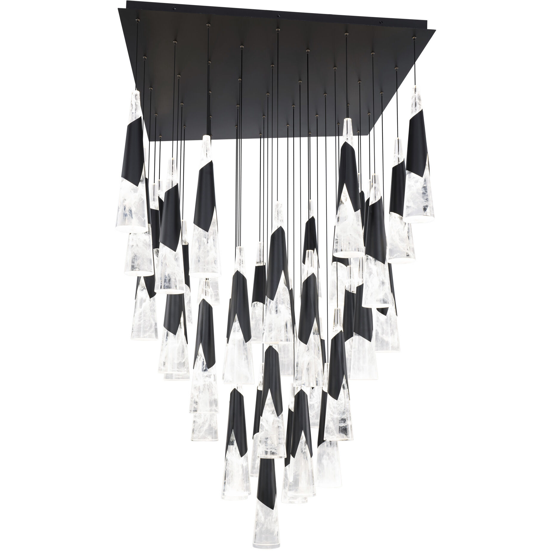 Kilt 41 Light 36 inch Black Multi-Light Pendant Ceiling Light