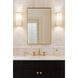 Coco 2 Light 8 inch Matte White/French Gold Wall Sconce Wall Light