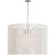 Fisher Weisman Catania LED 39.25 inch Polished Nickel Hanging Shade Ceiling Light