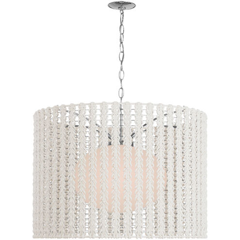 Fisher Weisman Catania LED 39.25 inch Polished Nickel Hanging Shade Ceiling Light