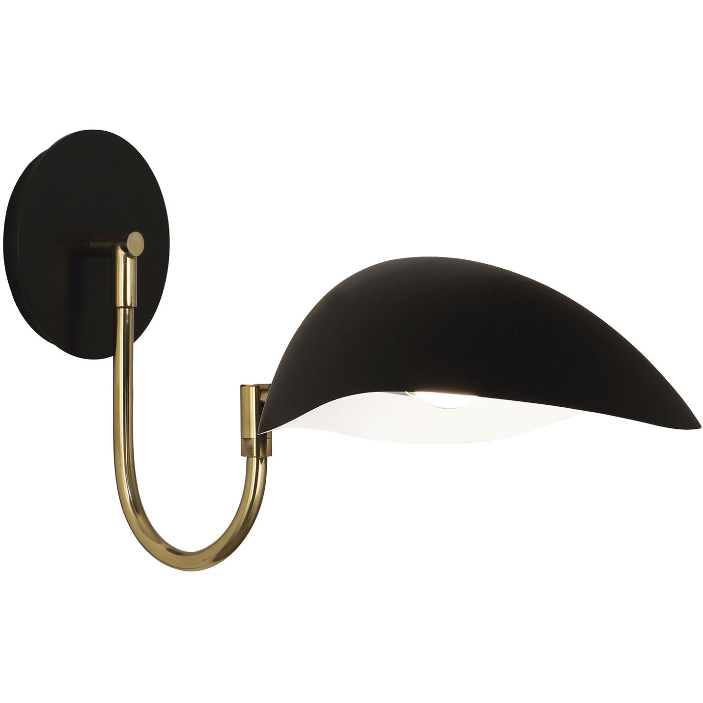 Rico Espinet Racer 1 Light 9 inch Modern Brass Wall Sconce Wall Light in Matte Black