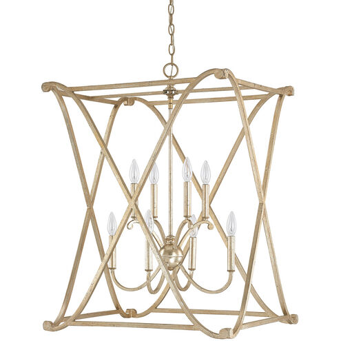 Alexander 8 Light 24 inch Winter Gold Foyer Ceiling Light