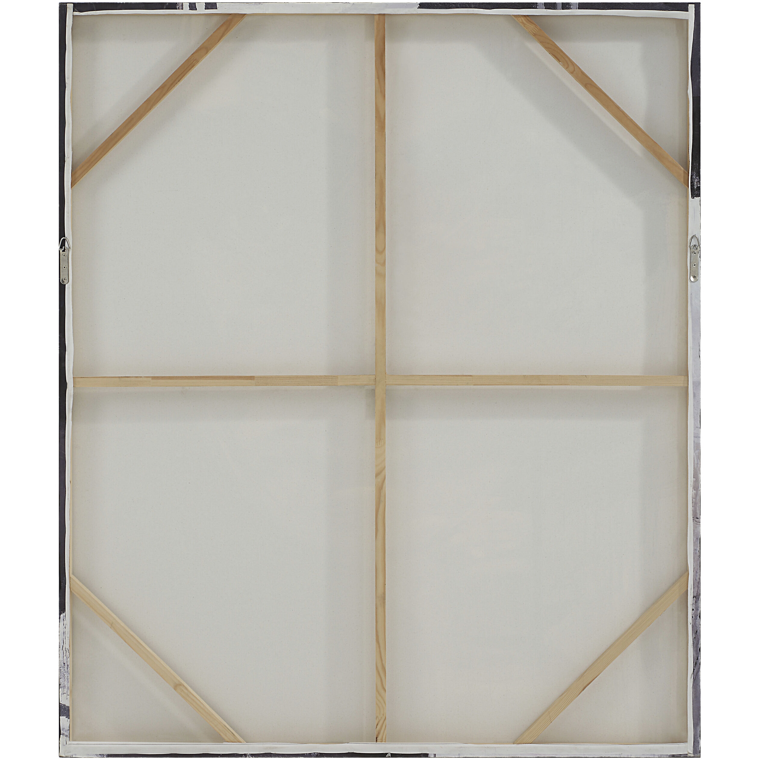 Chrysantine Black and White Canvas Art