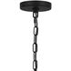 Melina 3 Light 17 inch Matte Black Chandelier Ceiling Light