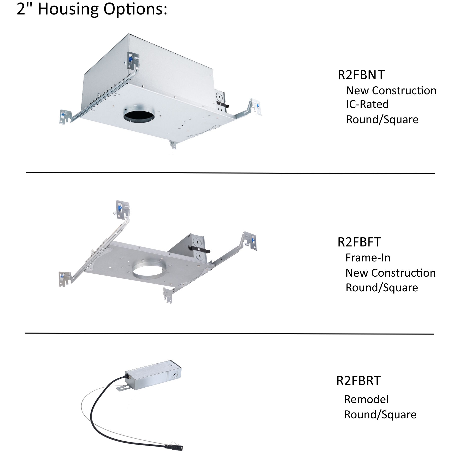 FQ Integrated LED Haze Recessed Trim in 2700K, 2" LED