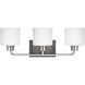 Canfield 3 Light 23.13 inch Bathroom Vanity Light