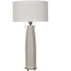 Barclay 36 inch 60 watt Cream and Satin Nickel Table Lamp Portable Light