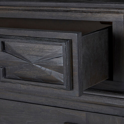 Ezekiel Cerused Forest Black / Antique Bronze Cabinet