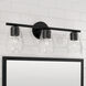 Dena 3 Light 23 inch Matte Black Vanity Light Wall Light