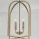 Lawson 4 Light 16 inch Aged Brass Foyer Ceiling Light