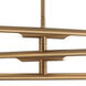 Novelle LED 36 inch Aged Gold Brass Pendant Ceiling Light