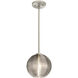 Kristall 8 1 Light Satin Nickel Stem Pendant Ceiling Light
