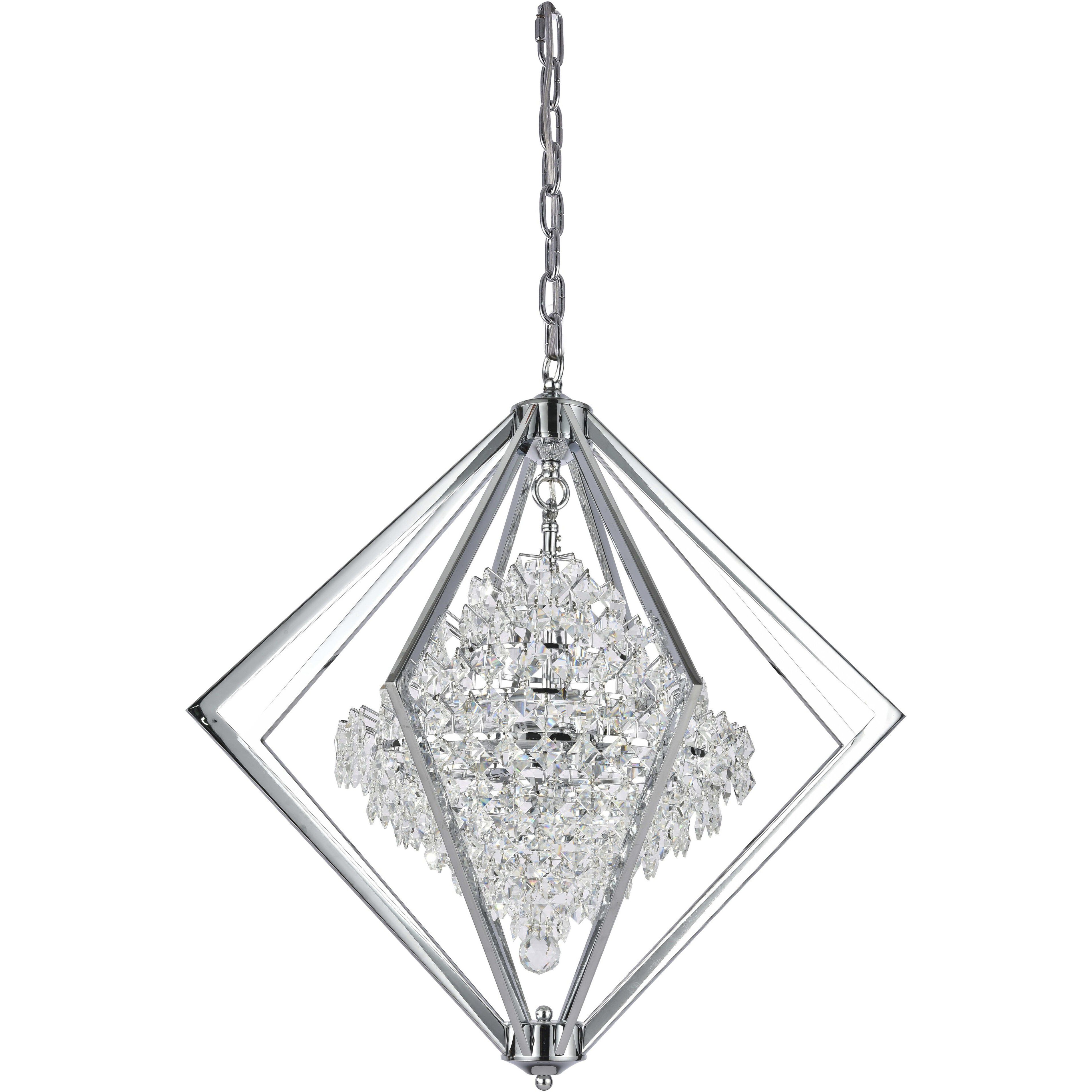 Canada 4 Light 28 inch Chrome Chandelier Ceiling Light
