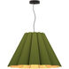 Lora 31.5 inch Green Pendant Ceiling Light in Green/Ash, 32 in, WEP Collection