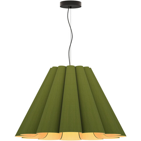 Lora 31.5 inch Green Pendant Ceiling Light in Green/Ash, 32 in, WEP Collection