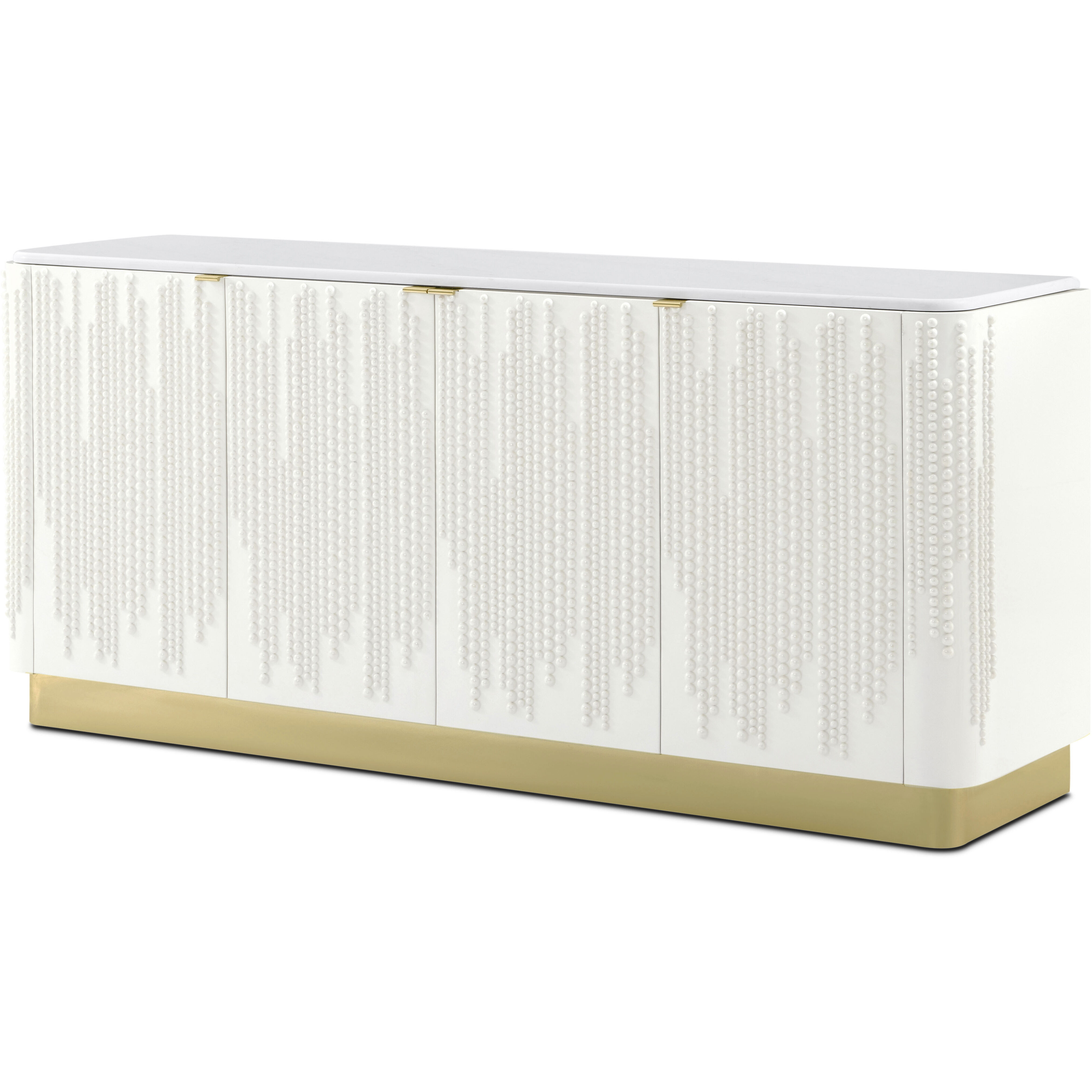 Judith Leiber Couture 77.5 X 20 inch Solstice Credenza, Wooden, 4-Door