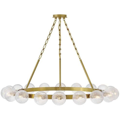 Coco 18 Light 44.25 inch Lacquered Brass Chandelier Ceiling Light