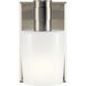Adani 1 Light 5 inch Brushed Nickel Wall Sconce Wall Light