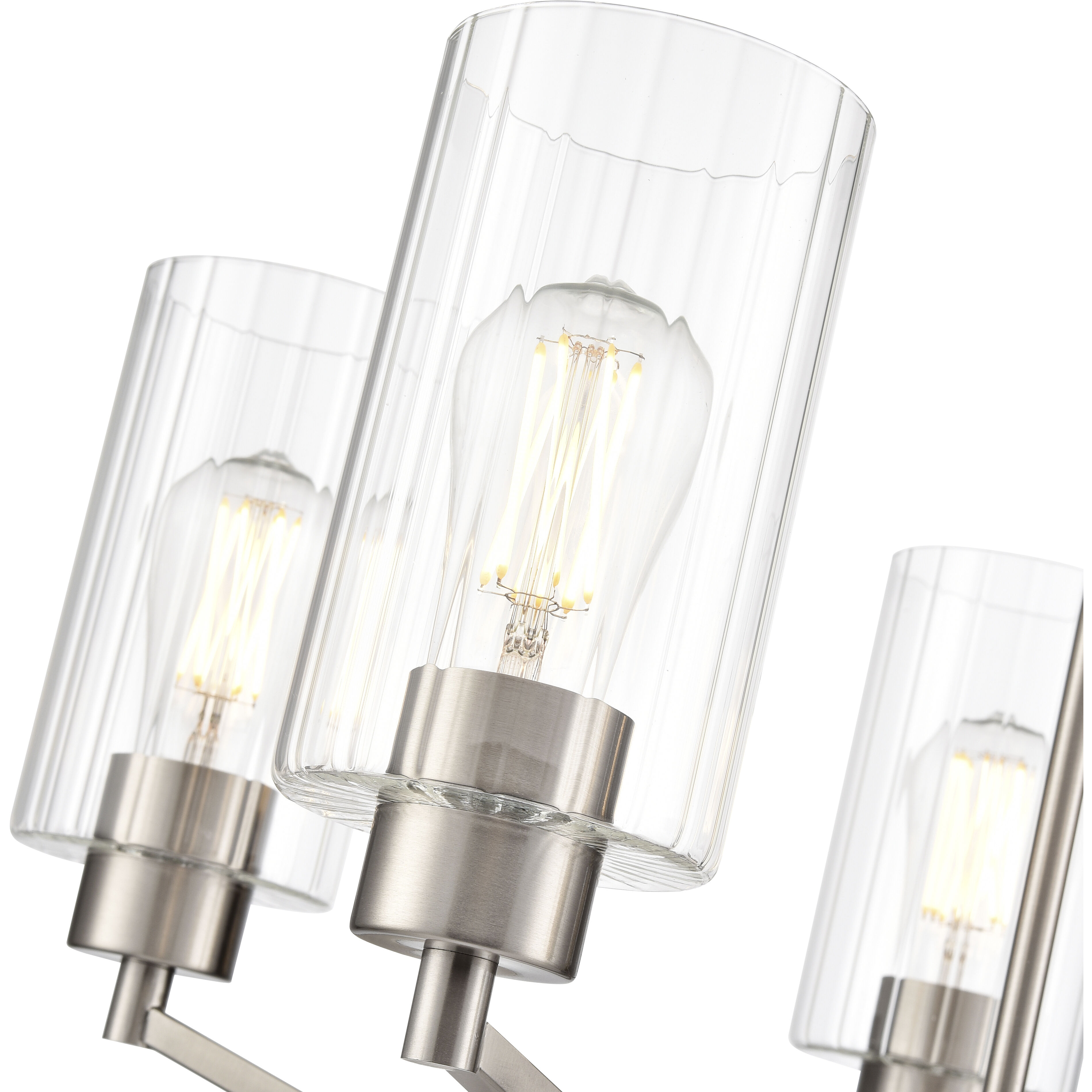 Beverlly 5 Light 26 inch Brushed Nickel Chandelier Ceiling Light