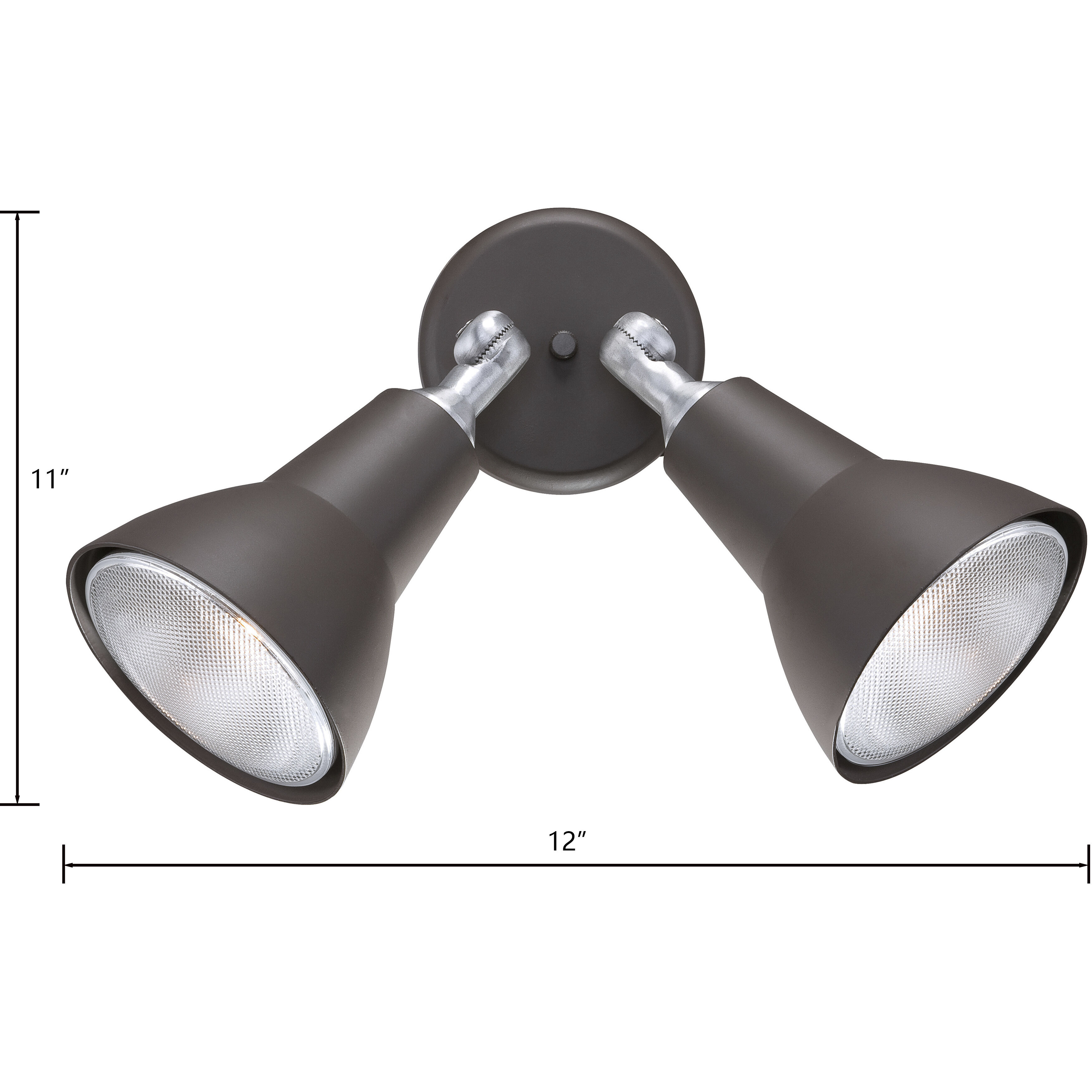 Daley 2 Light 11 inch Black Outdoor Sconce