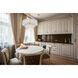Emilia 6 Light 21 inch Satin Gold Pendant Ceiling Light