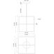Mondrian LED 27.63 inch Black Pendant Ceiling Light