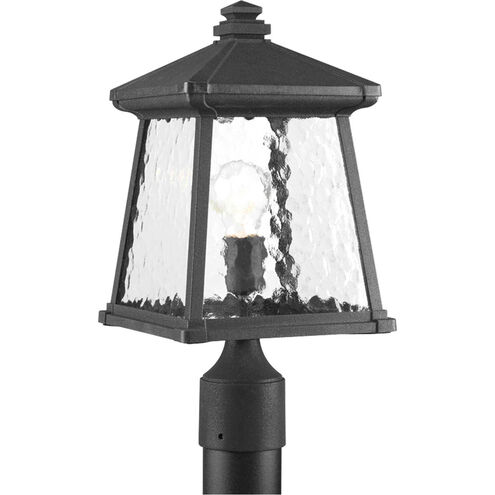 Mac 1 Light 17 inch Textured Black Outdoor Post Lantern