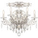 Filigrae 6 Light Antique Silver Semi-Flush Mount Ceiling Light