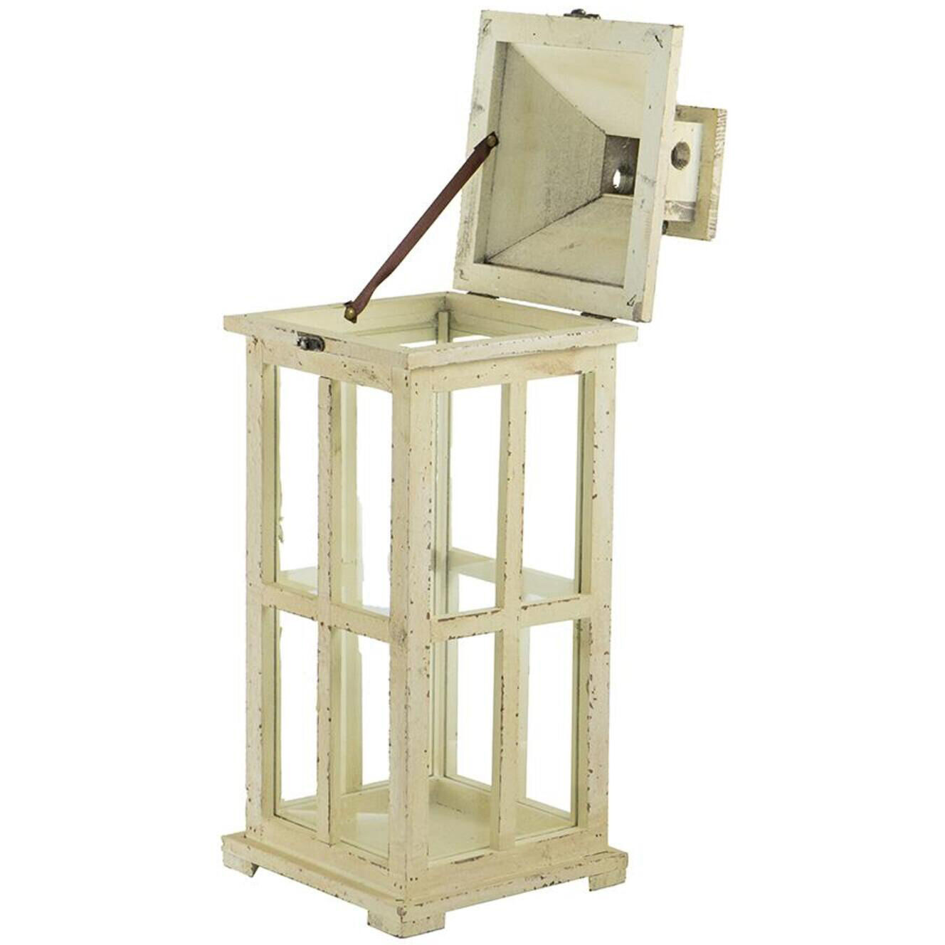 Reed 11.5 inch White Lantern, Set of 2