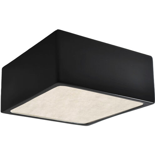 Radiance Collection LED 8.25 inch White Crackle Flush-Mount Ceiling Light