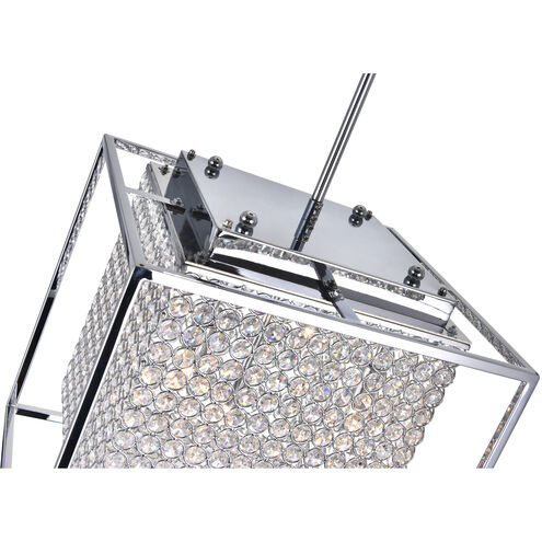 Cube 5 Light 14 inch Chrome Chandelier Ceiling Light