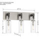Pullman Junction 3 Light 21 inch Coal / Brushed Nickel Bath Light Wall Light