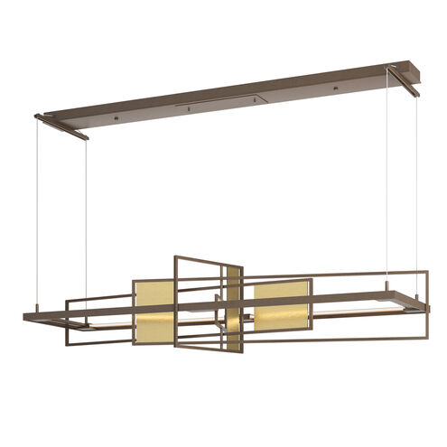 Summer LED 54.2 inch Ink and Modern Brass Pendant Ceiling Light