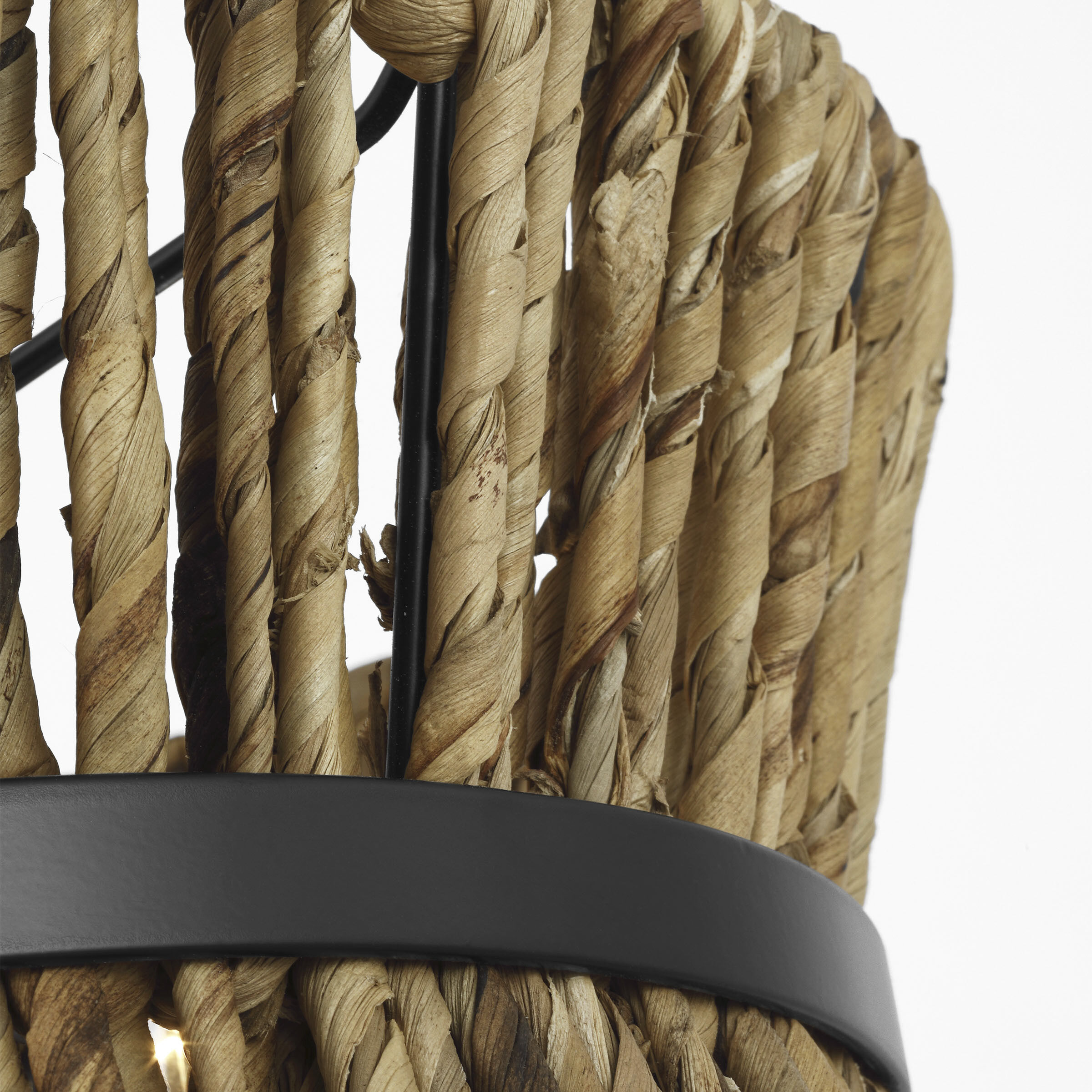 Drew & Jonathan Thurlo 2 Light 14.25 inch Midnight Black Hanging Shade Ceiling Light, Small