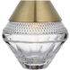 Waterford Copper Coast 5 inch 1.00 watt Natural Brass Rechargeable Accent Lamp Portable Light