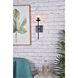 Neri 1 Light 7 inch Black Bath Sconce Wall Light