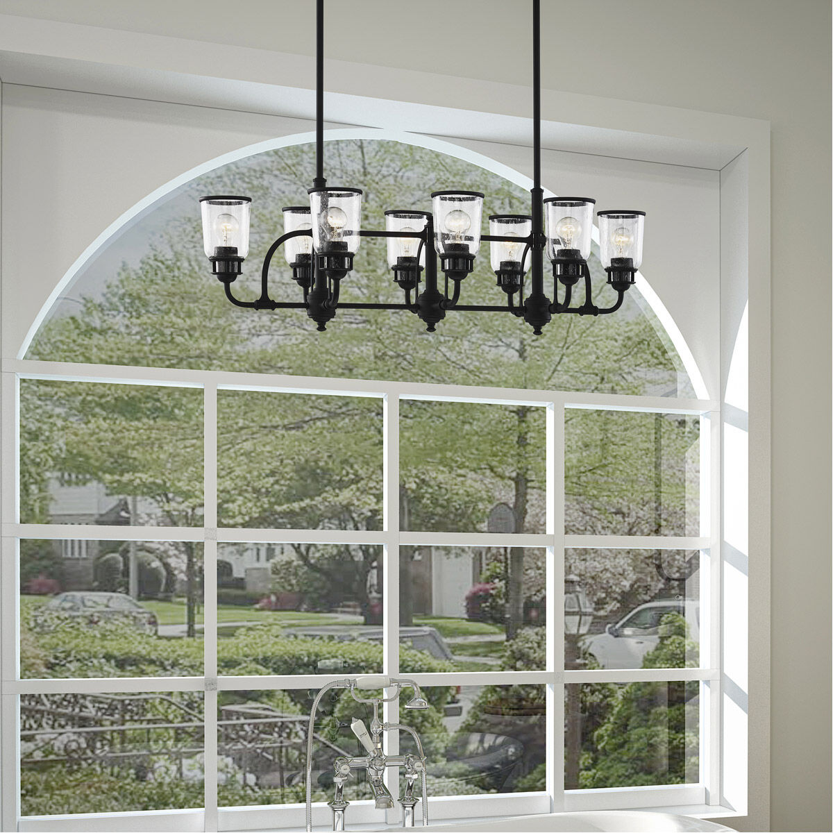 Lawrenceville 8 Light 21 inch Black Chandelier Ceiling Light