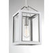 Champlin 1 Light 8 inch White with Polished Nickel Acccents Pendant Ceiling Light in White/Polished Nickel