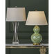 Eau de Nil 28.25 inch 150 watt Green and Textured Antique Gold Leaf Table Lamp Portable Light