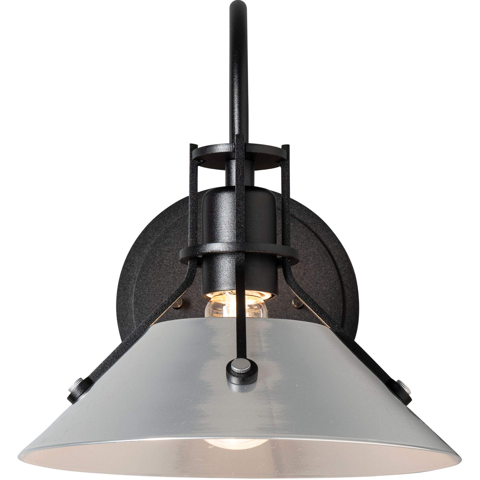 Henry Wall Sconce Wall Light in White and Natural Iron