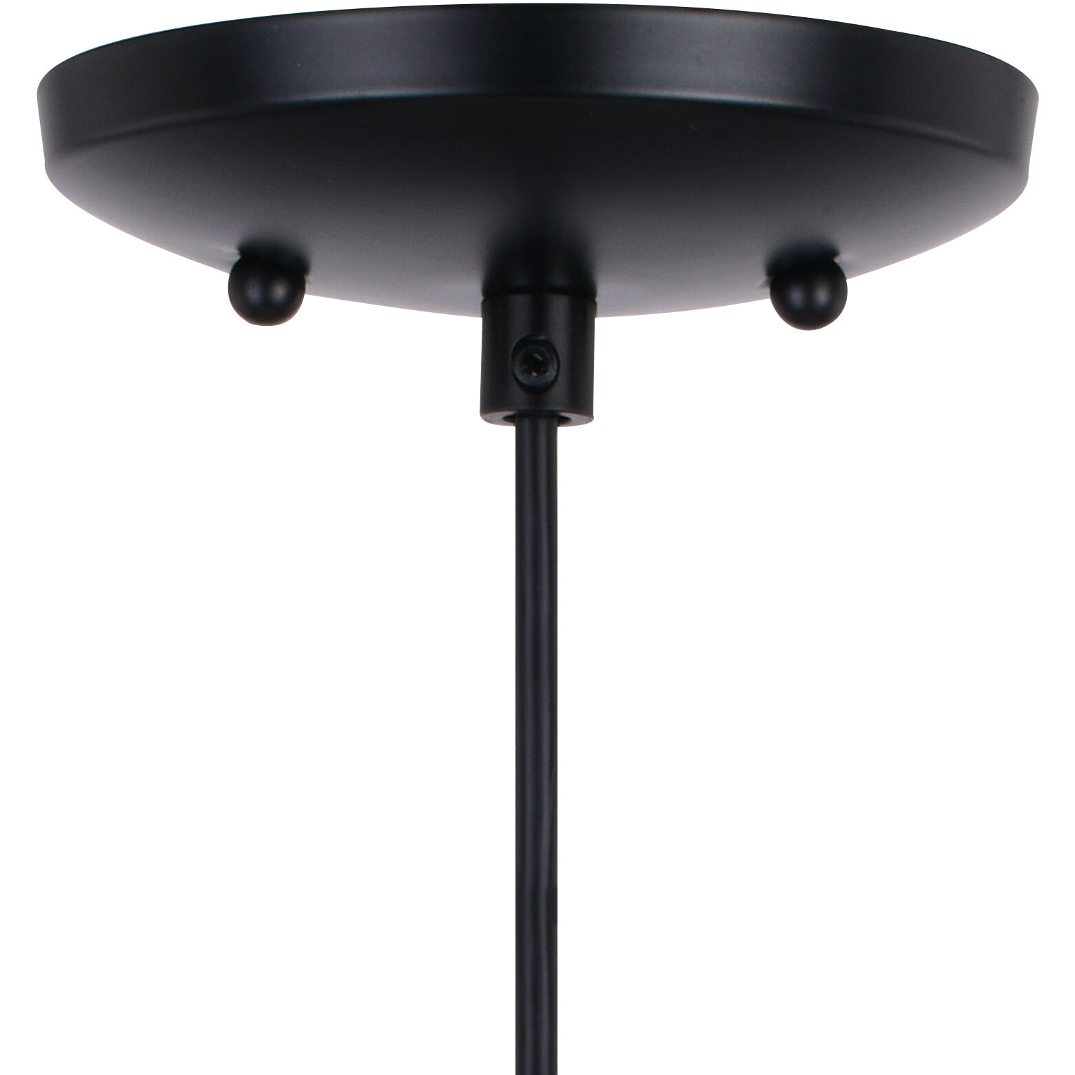 Milano LED 4.75 inch Matte Black Mini Pendant Ceiling Light in Azurra Glass